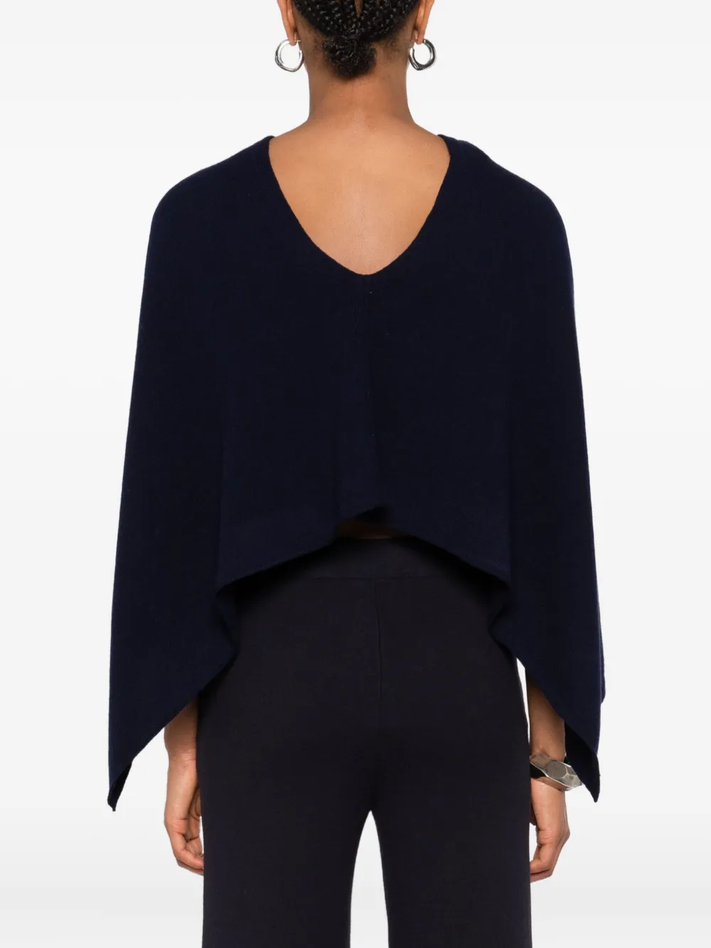 Eric Bompard Kasjmier poncho Blauw