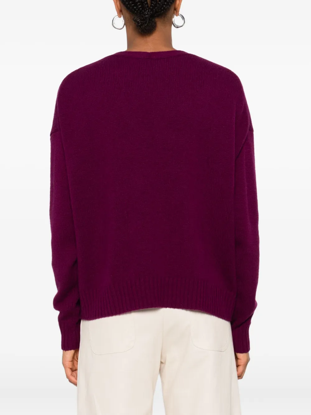 Eric Bompard Vest met knoopsluiting en opgestikte zak Paars