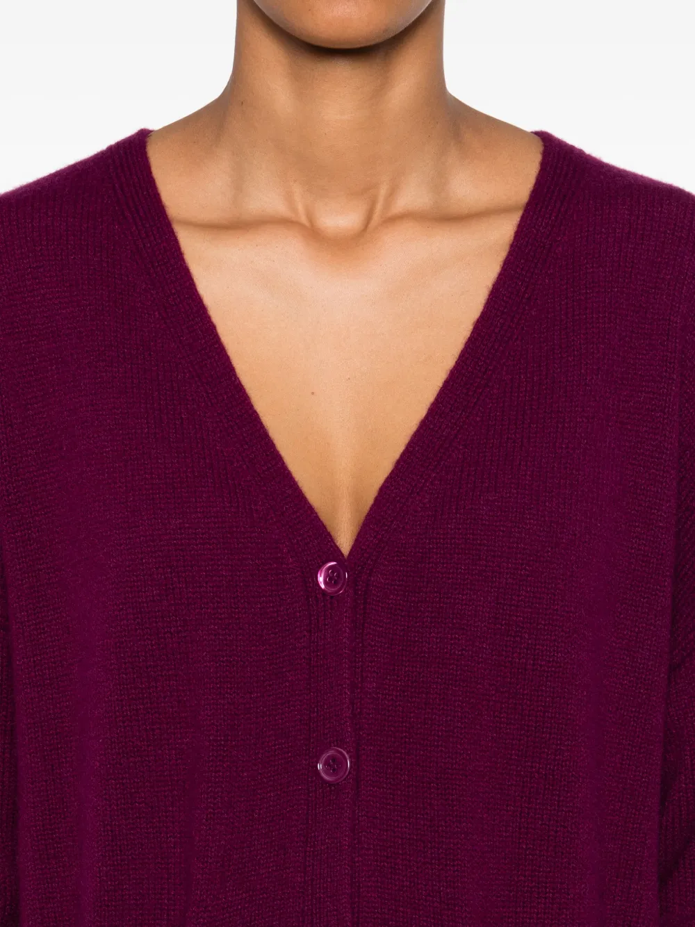 Eric Bompard Vest met knoopsluiting en opgestikte zak Paars