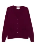 Eric Bompard button-fastening patch-pocket cardigan - Purple