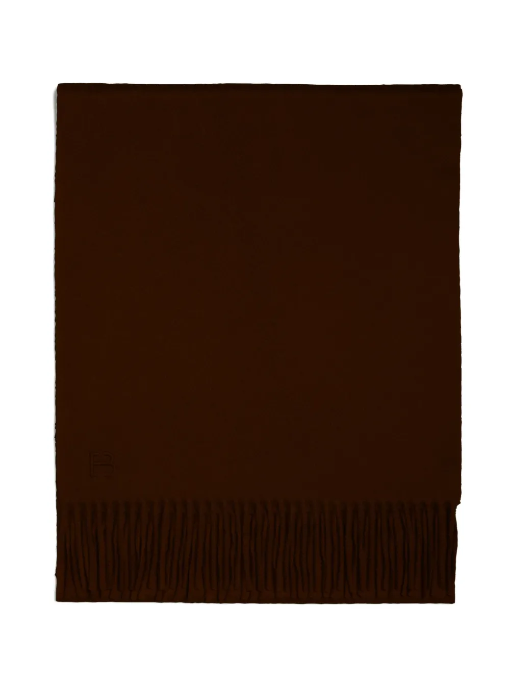 Eric Bompard Fringed-hem Scarf In Burgundy