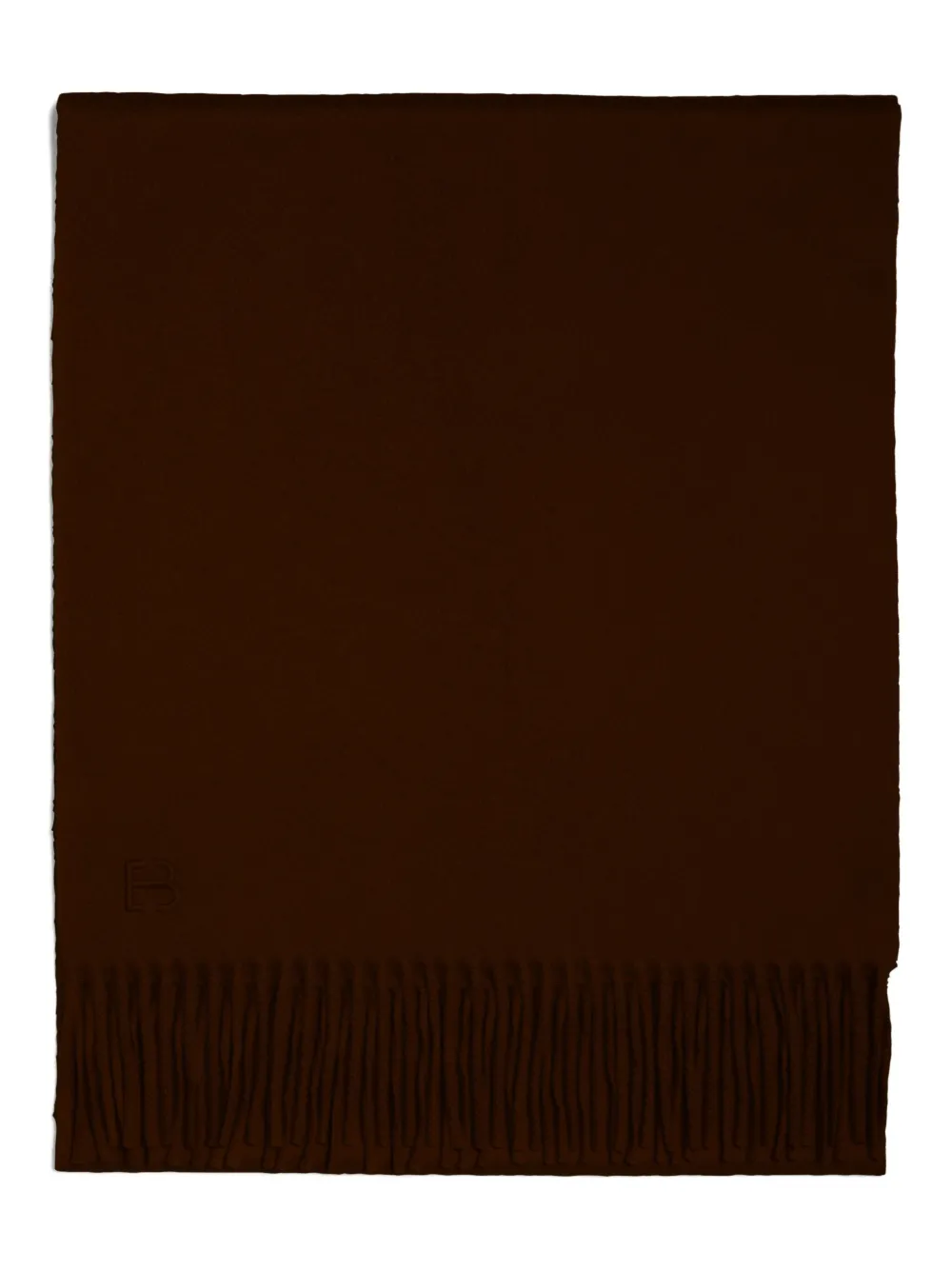 Eric Bompard fringed-hem scarf - ブラウン Eric Bompard fringed-hem scarf - ブラウン