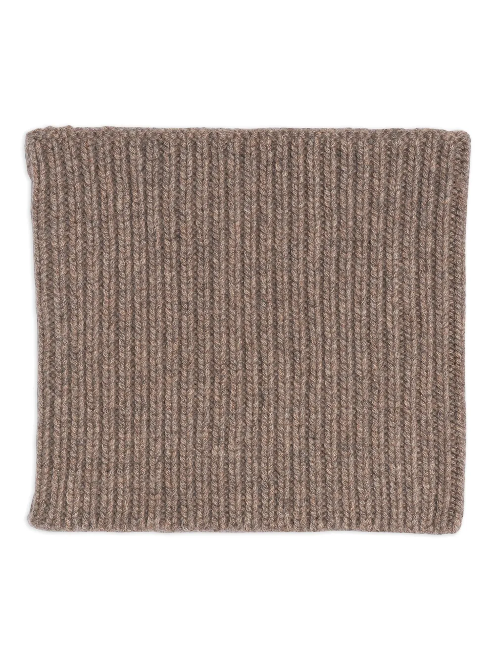 Eric Bompard ribbed snood | Brown | Image 1