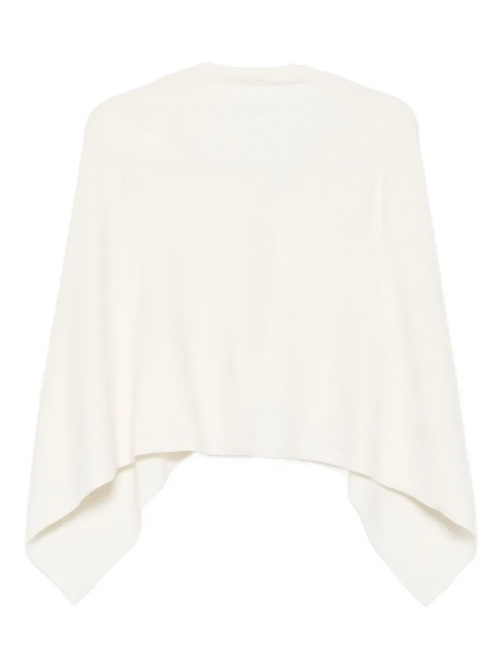Eric Bompard cowl-neck cashmere poncho | White | Image 1