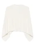 Eric Bompard cowl-neck cashmere poncho - White