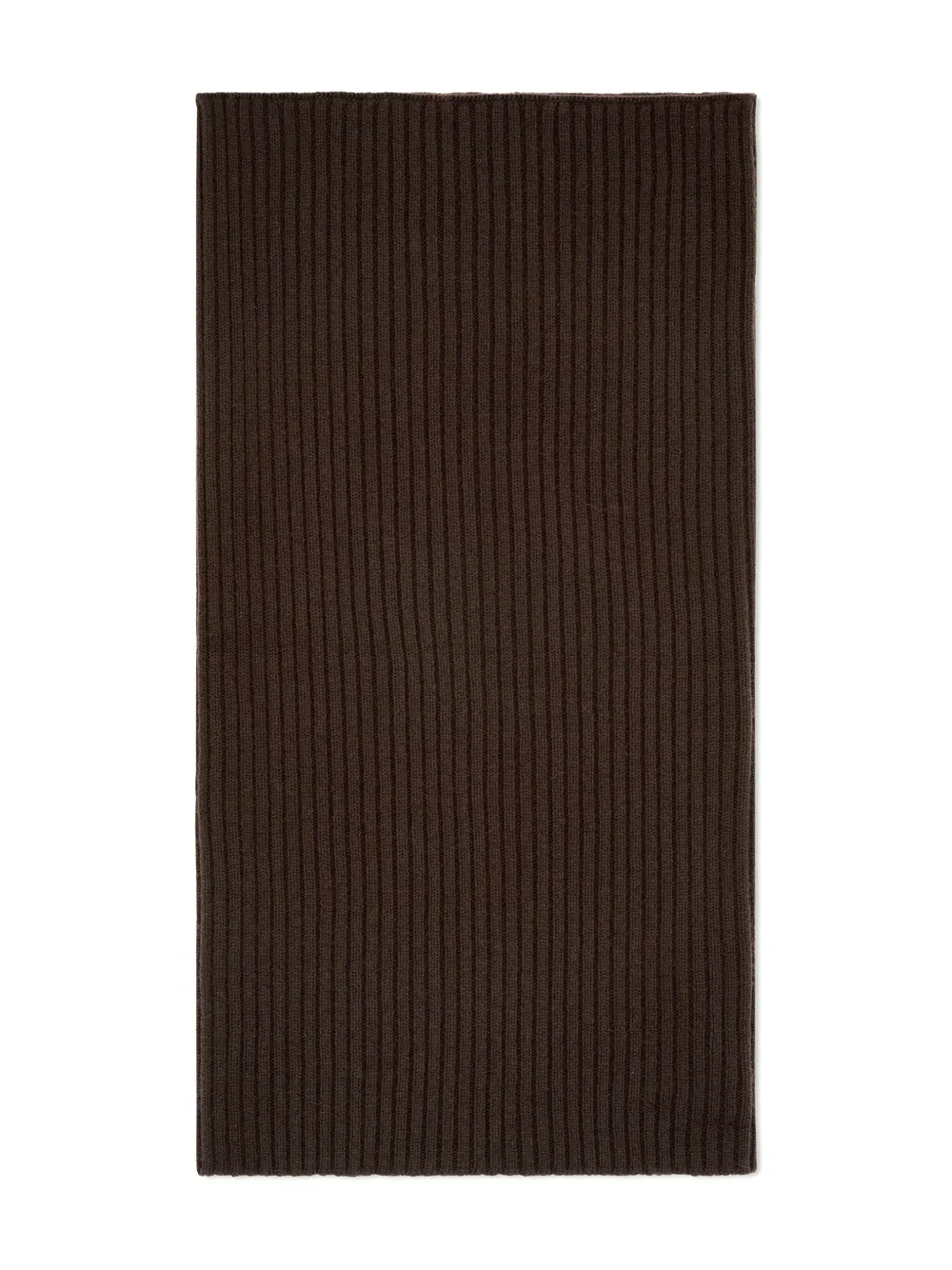 Eric Bompard Ribbed-knit Snood In Brown