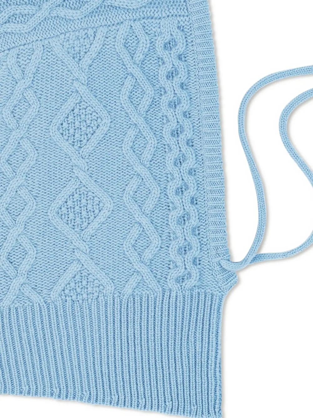 Eric Bompard cable-knit tie hood | Women | Image 2