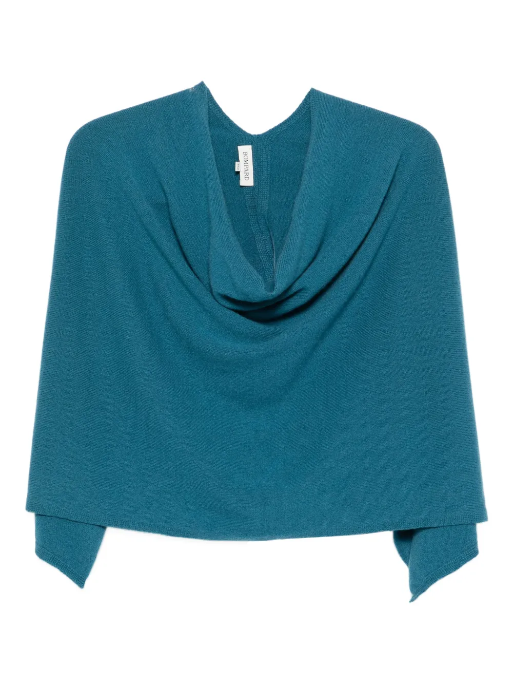 Eric Bompard Kasjmier poncho met lage hals Blauw