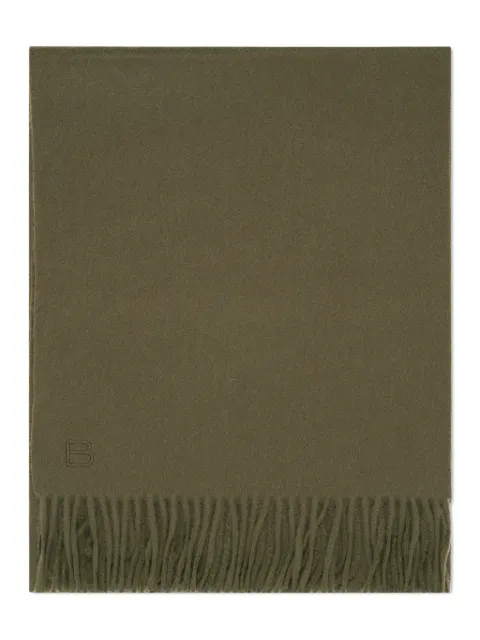 Eric Bompard écharpe frangée à motif monogrammé