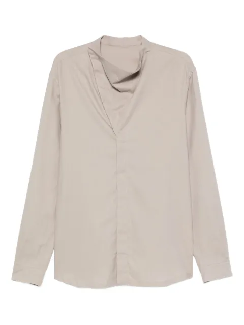 Rick Owens high-neck long-sleeve shirt