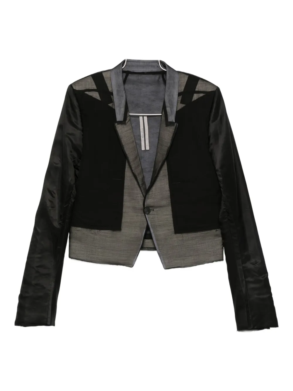 Rick Owens silk panelled jacket - Nero