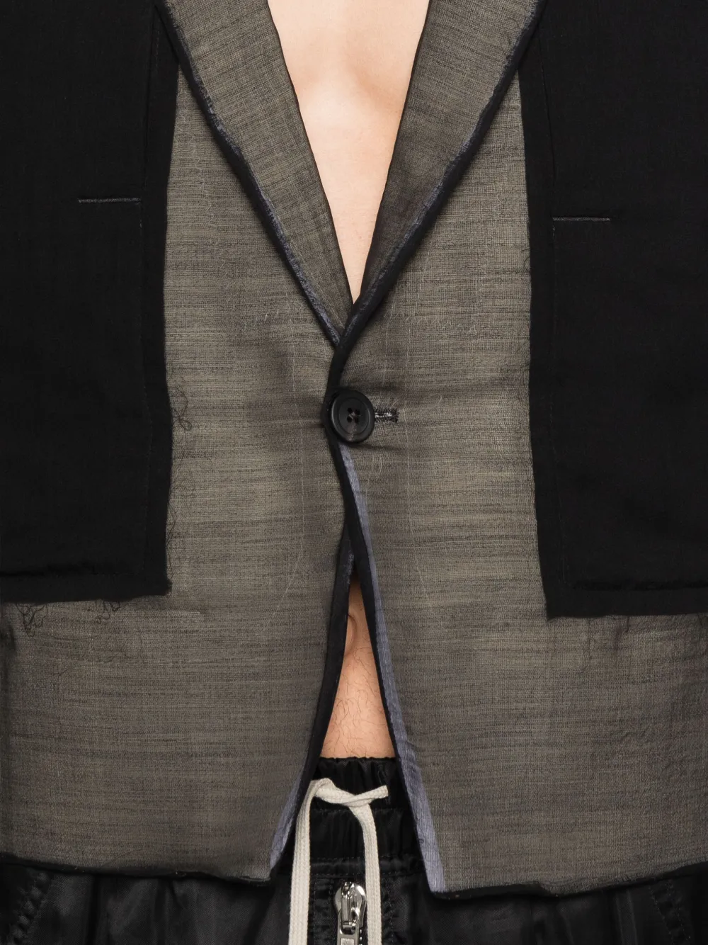 Rick Owens Jack met vlakken Zwart