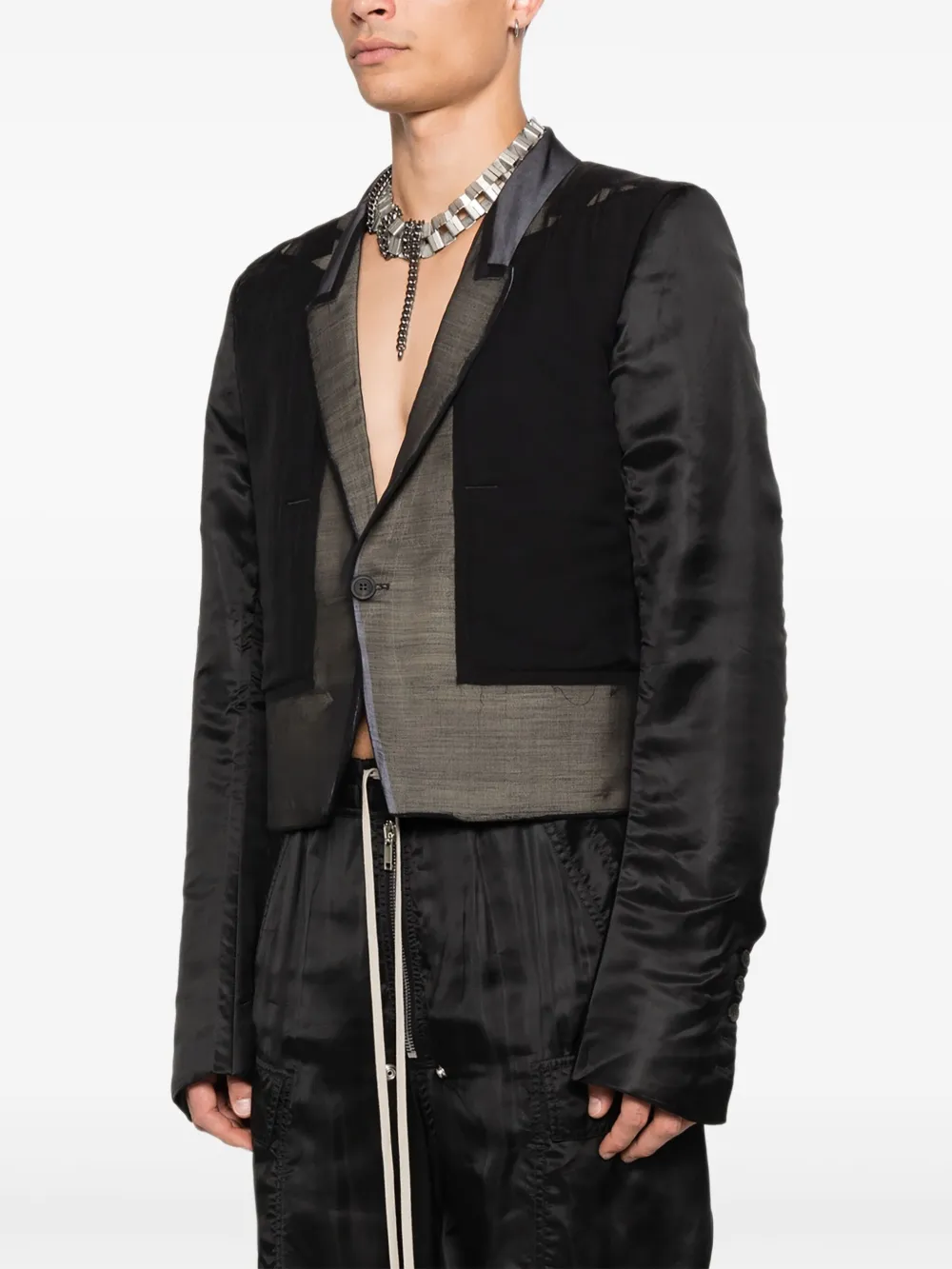Rick Owens Jack met vlakken Zwart