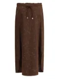 Fabiana Filippi drawstring skirt - Brown