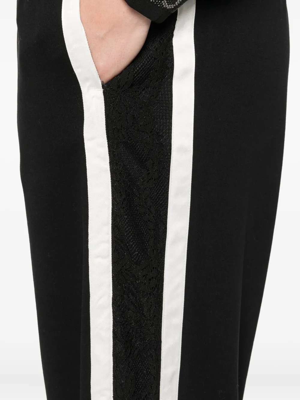 LIU JO Joggingbroek met zijstreep Zwart