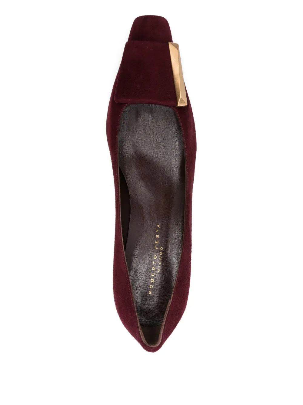 Roberto Festa 60mm Mila suede pumps Red