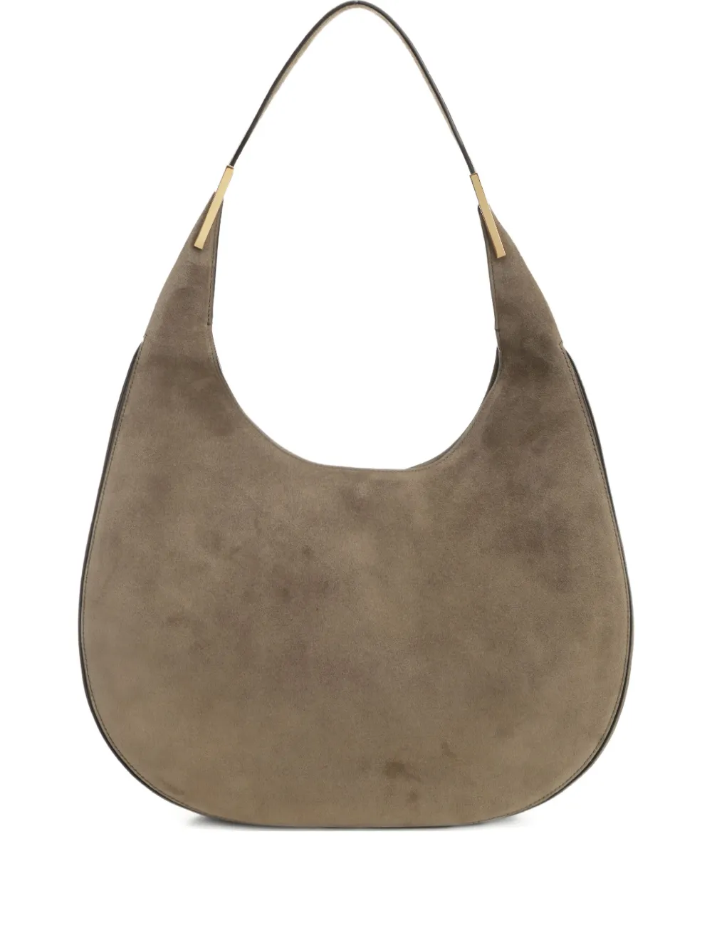 suede crescent shoulder bag
