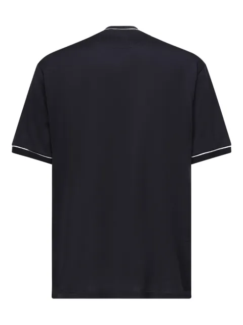 Eleventy contrast-trimmed T-shirt