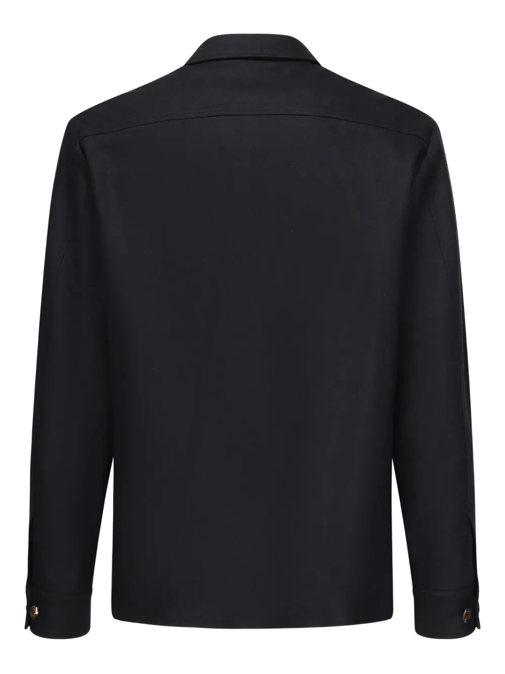 Eleventy Katoenen shirtjack met dubbele zak Blauw