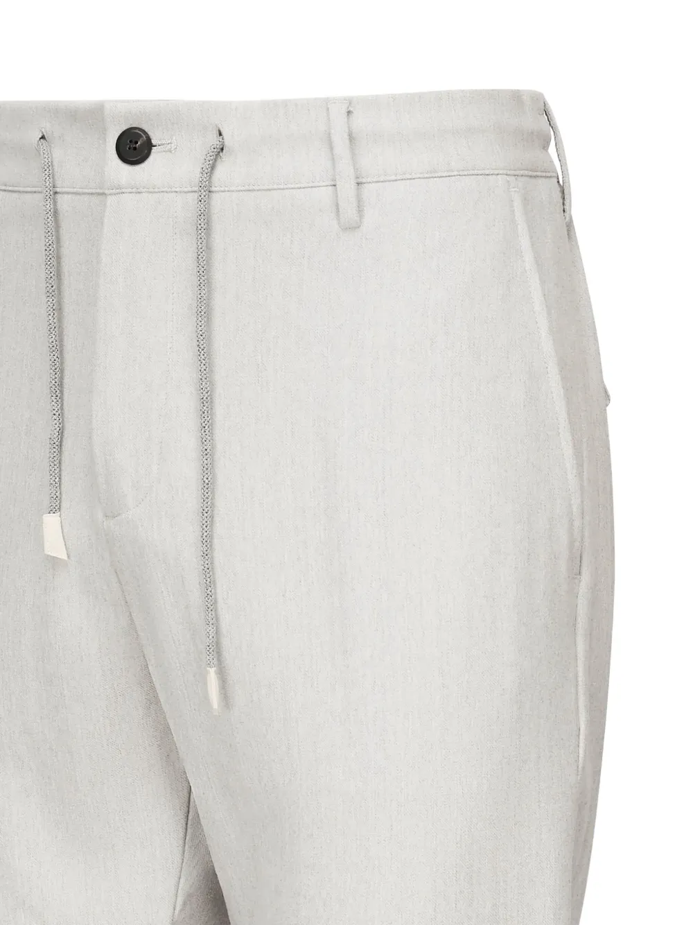 Eleventy drawstring-waist tapered trousers Grijs