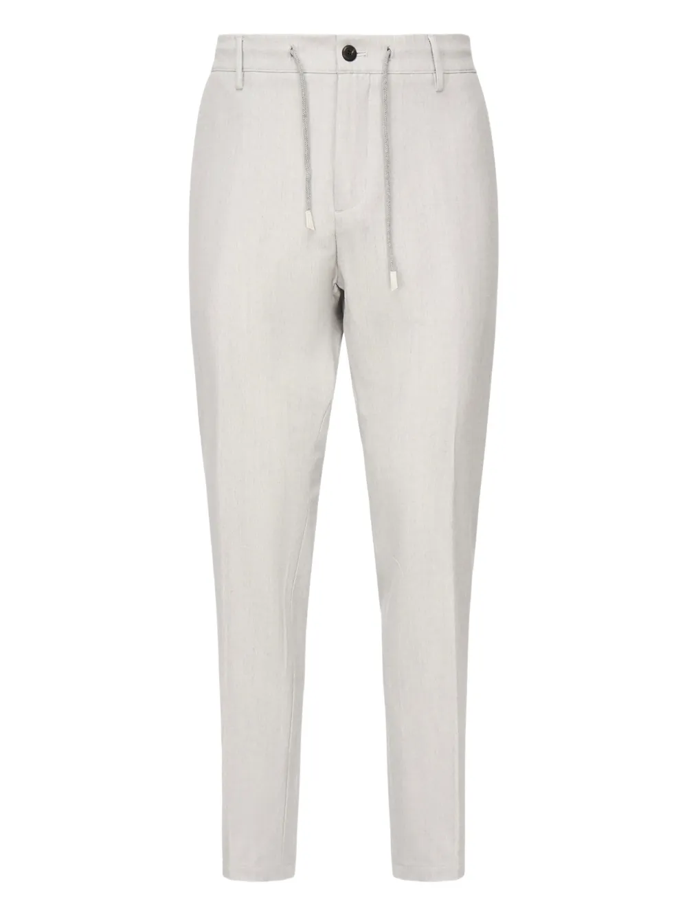 Eleventy drawstring-waist tapered trousers Grijs