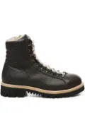 Eleventy leather lace-up boots - Brown