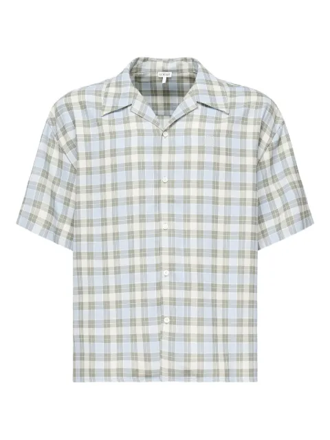 LOEWE checked short-sleeve shirt