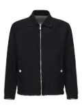 Eleventy zip-fastening wool jacket - Blue