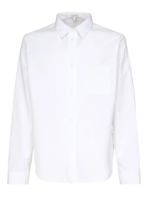 LOEWE embroidered-pocket long-sleeves shirt
