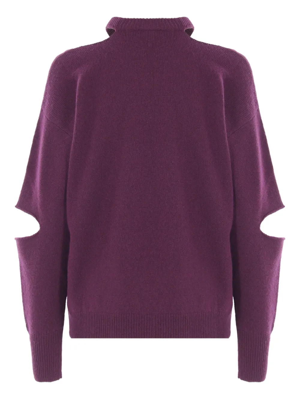 Federica Tosi cut-out turtleneck sweater Paars