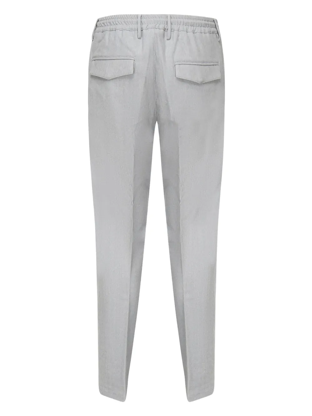 Eleventy pleated-front drawstring trousers - Grijs