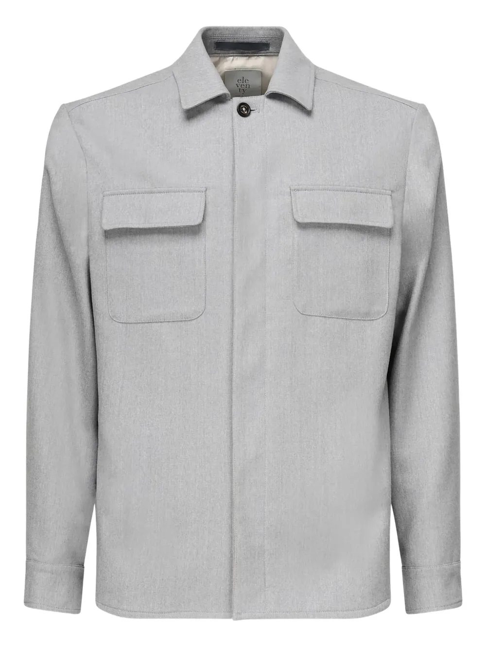 double-pocket button-front jacket