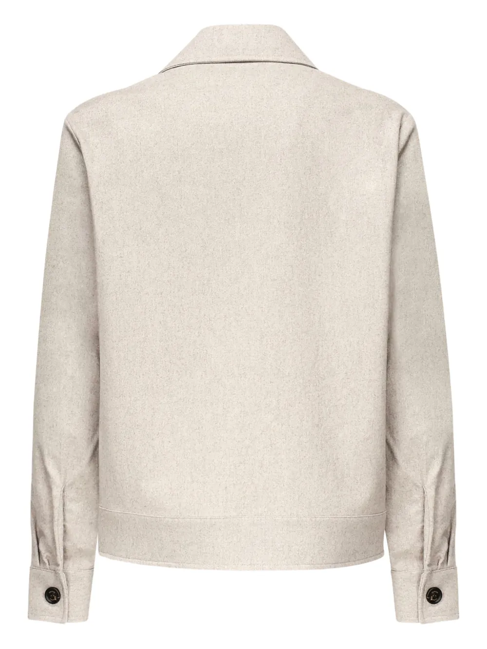 Eleventy button-fastening patch-pocket shirt - Beige