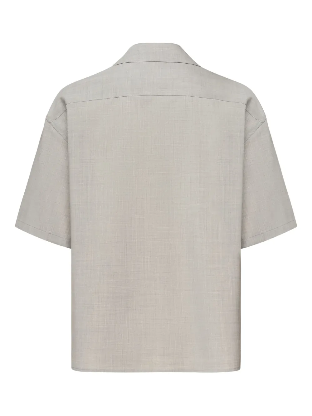 revere-collar short-sleeve shirt