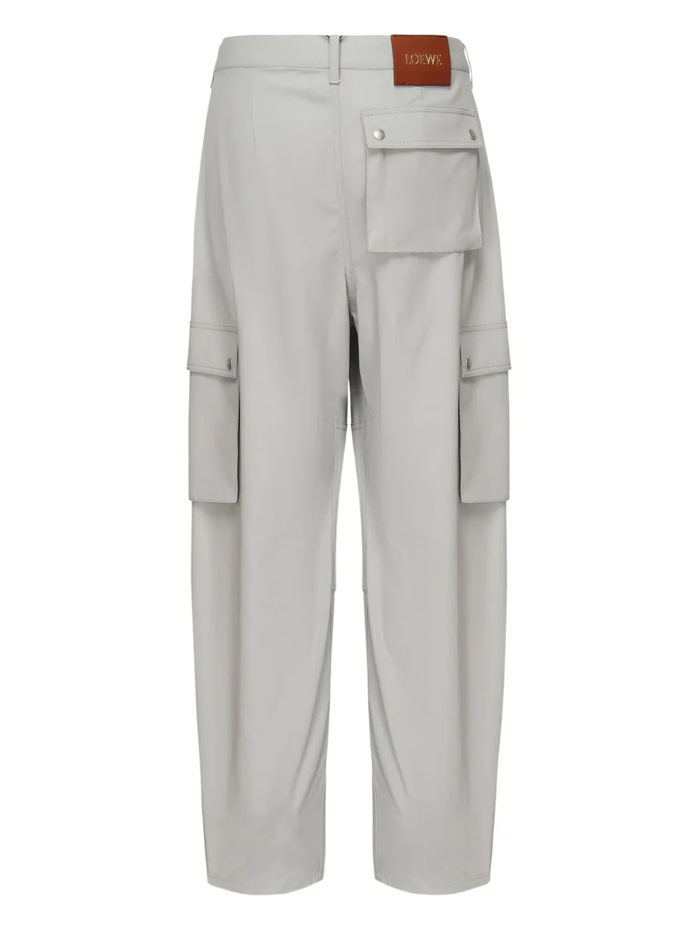 LOEWE cargo-pockets straight-leg trousers - Grijs