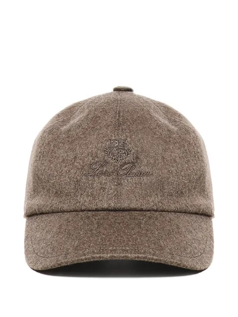 Loro Piana embroidered-logo cashmere cap