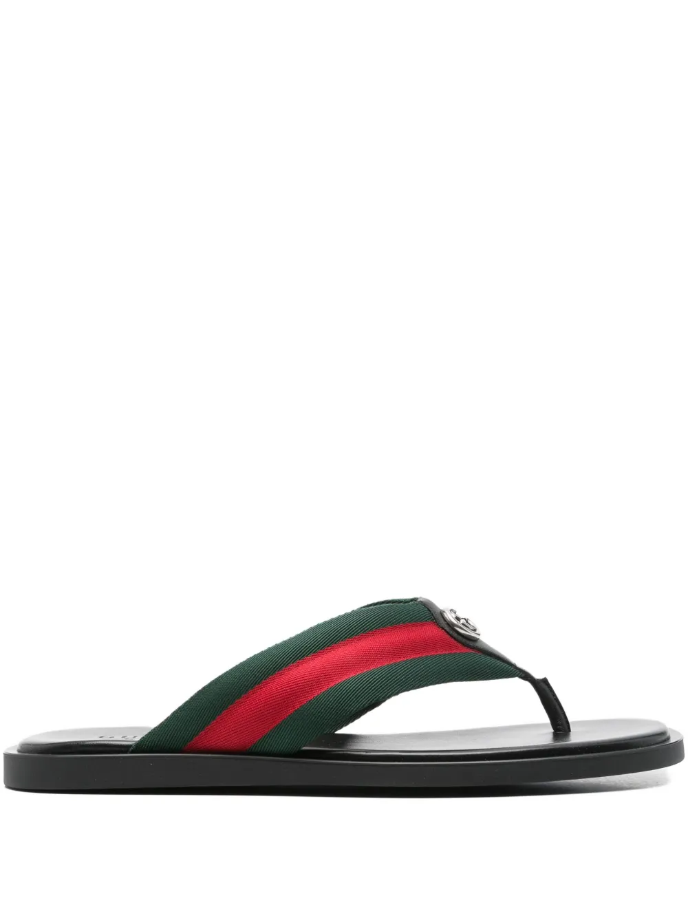 Gucci Sandalen met Web-streep Zwart