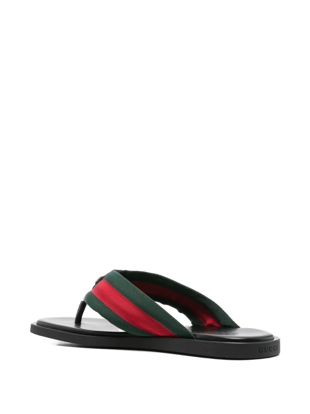 Gucci Sandalen met Web-streep Zwart