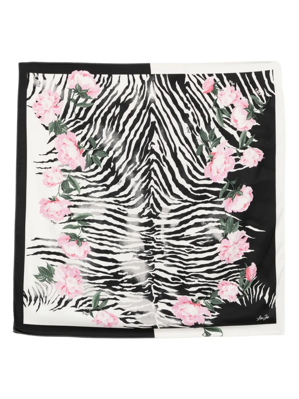 zebra-print scarf
