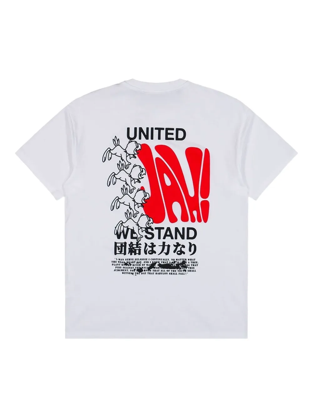 Edwin United We Stand katoenen T-shirt met print - Wit