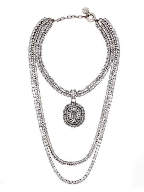 Ermanno Scervino crystal-embellished pendant necklace