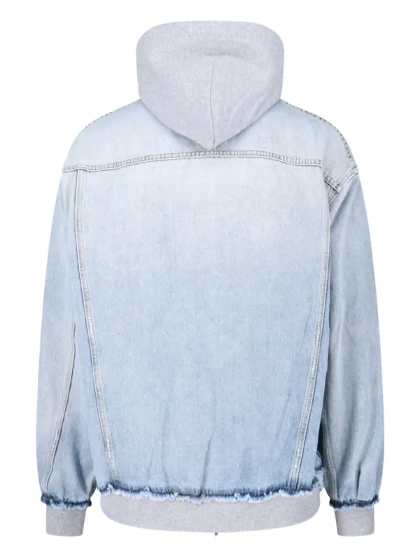 Alexanderwang BALENCIAGA フーデッド ベロアジャケット Balenciaga フーデッド デニムジャケット | ブルー | FARFETCH JP