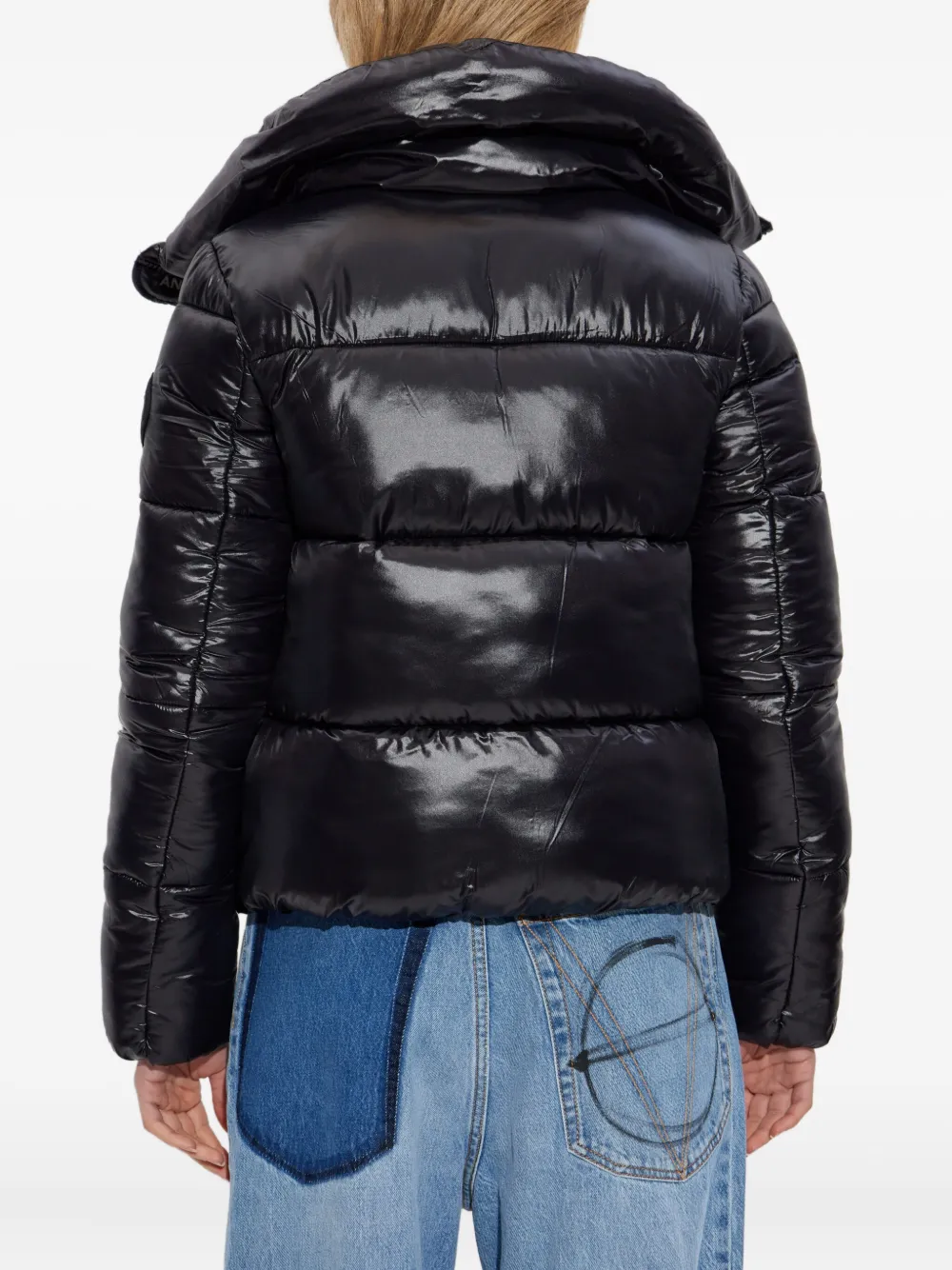 Save The Duck Isla High-neck Puffer Jacket In Black