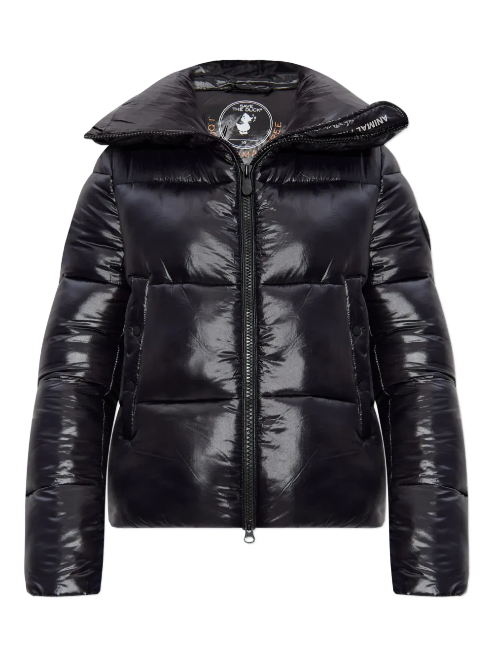 Save The Duck Isla High-neck Puffer Jacket In Black