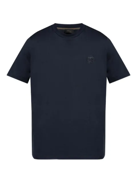 Brioni logo-embroidered T-shirt