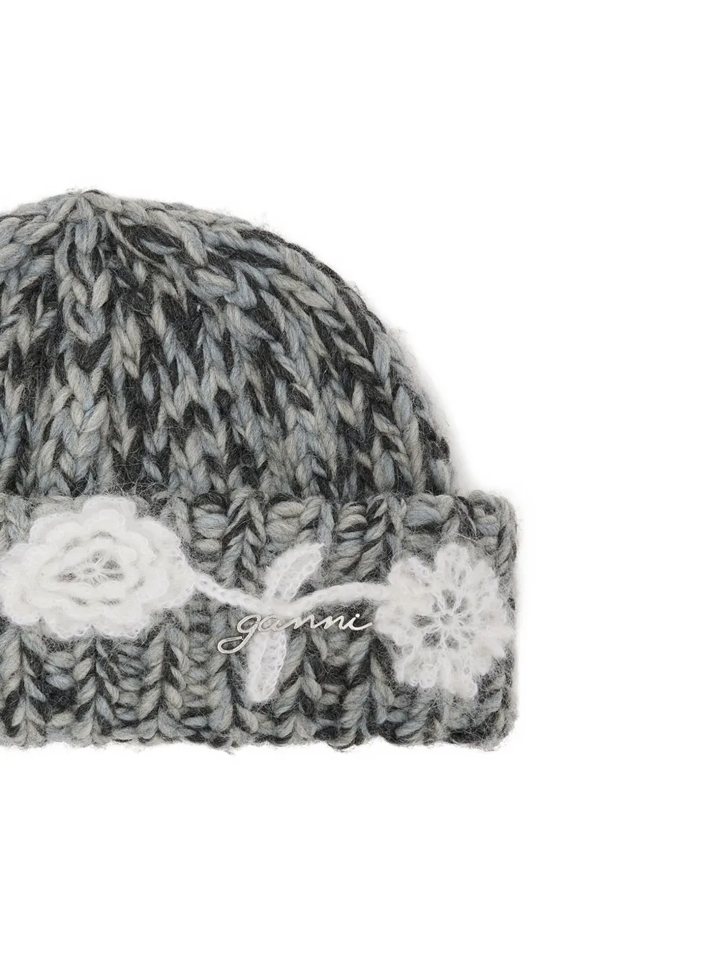GANNI crochet-flower beanie | Image 2