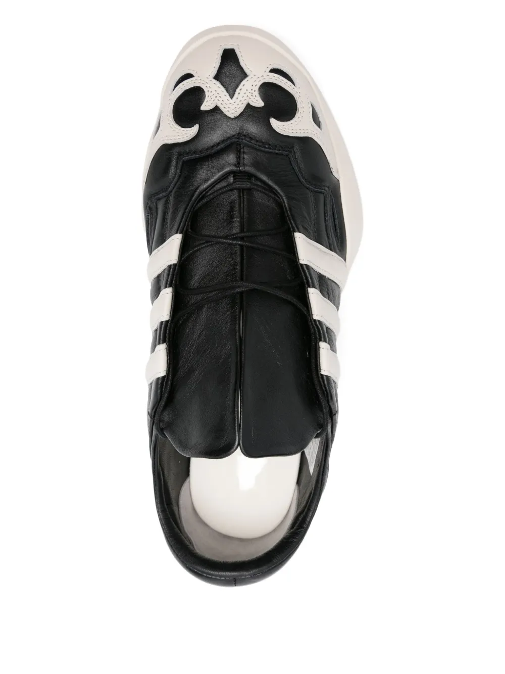 Y-3 Leather Trainers In Black