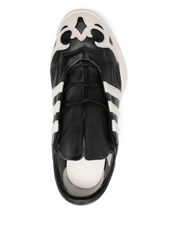 Y-3 レザースニーカー | ブラック | FARFETCH JP