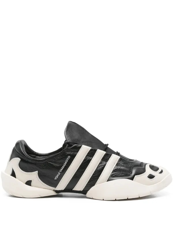 Y-3 Leather Sneakers | Black | FARFETCH