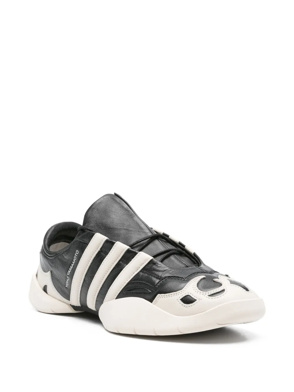 Y-3 leather sneakers Black